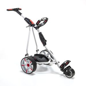 Carro eléctrico de golf: Greencaddy Pro Sport Blanco Rojo